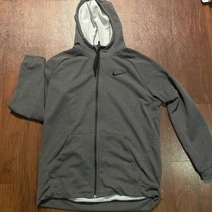 Grey Nike Full Zip Up